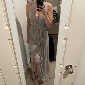 Evening collective gray never worn before dress size 8